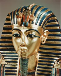 The gold mask from the Treasure of Tutankhamun